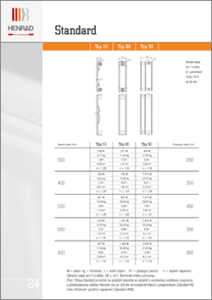 technický list henrad standard
